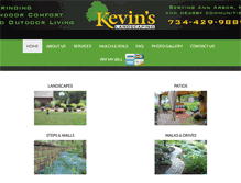 Tablet Screenshot of kevinslandscaping.com